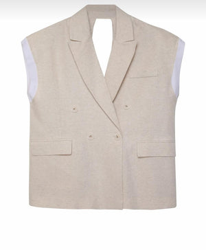 Oversize Linen vest