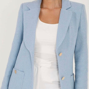 Winter blue blazer