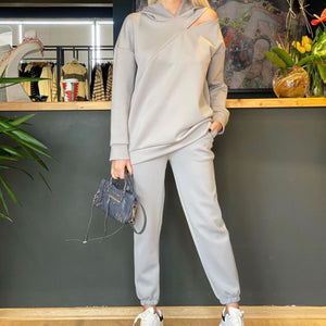 Grey scuba jogging set