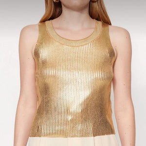 The metallic top