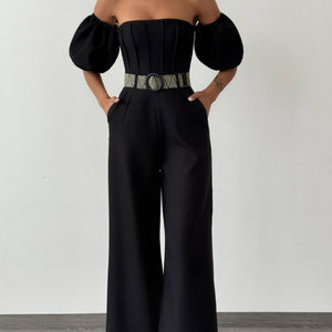 Off-Shoulder Overall